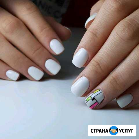 Маникюр с покрытием гель-лака. Коррекция ногтей Московский - изображение 1