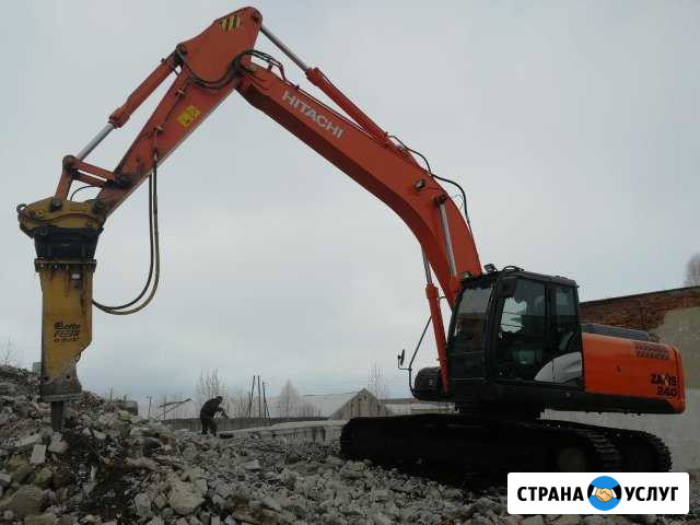 Услуги экскаватора hitachi Zx200 Киров - изображение 1