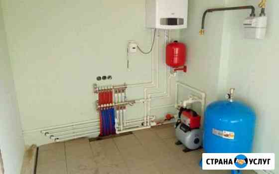 Монтаж отопления под ключ теплый пол, котлы Кореновск