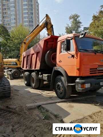 Услуги самосвала камаз 65115 и погрузчиков JCB Москва - изображение 1
