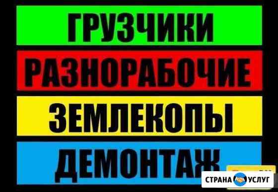 Грузчики, демонтаж, разнорабочие. Уборка снега Томск