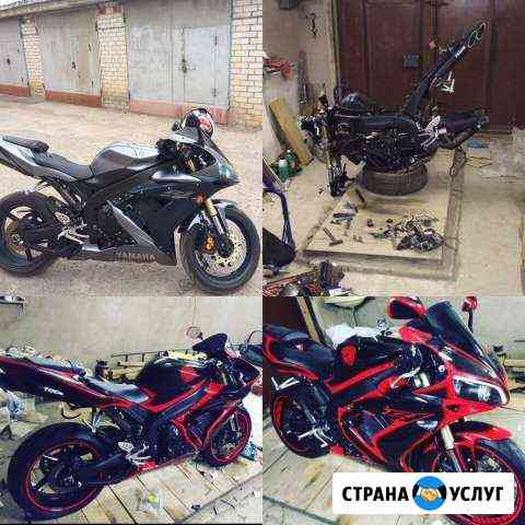 Мотоцикл покраска, рисунок Волгоград