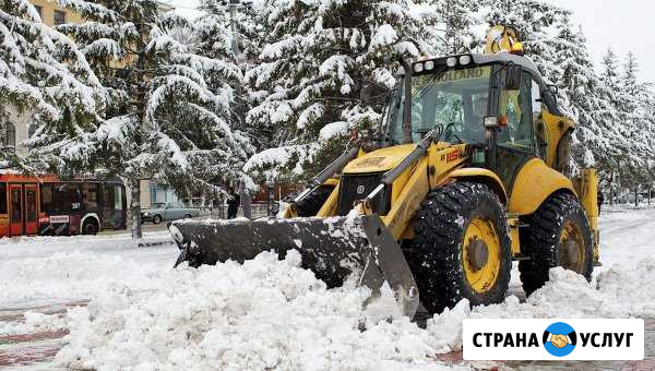 Уборка снега Экскаватор погрузчик Услуги + Вывоз Уфа - изображение 1