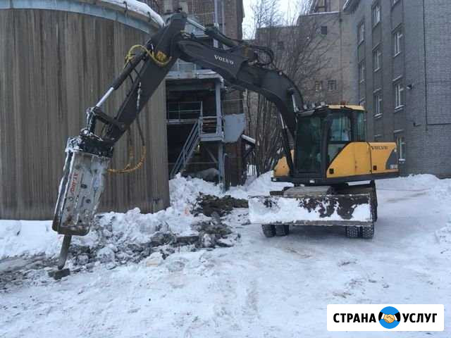 Экскаватор с гидромолотом, ковш Петрозаводск - изображение 1