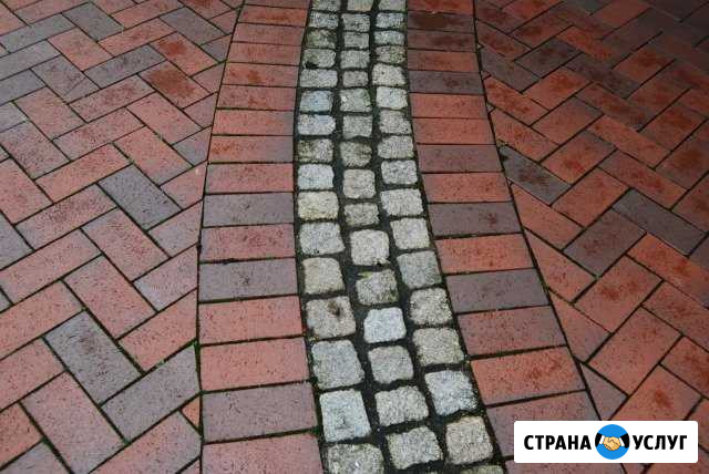 Укладка гранитной брусчатки.Благоустройство дачи Москва - изображение 1