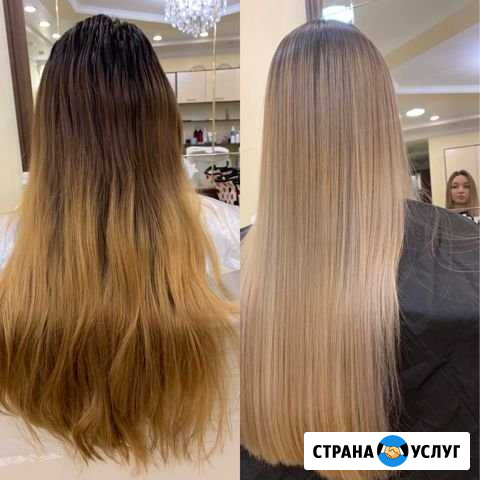 Окрашивание волос Сложные техники Новосибирск - изображение 1