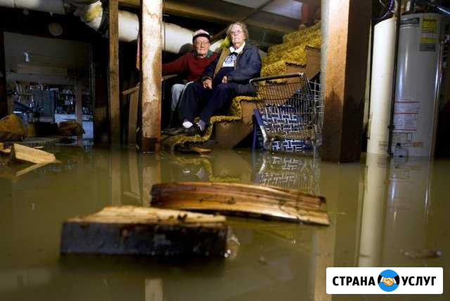 Осушение подвалов, откачка воды из котлованов Липецк - изображение 1