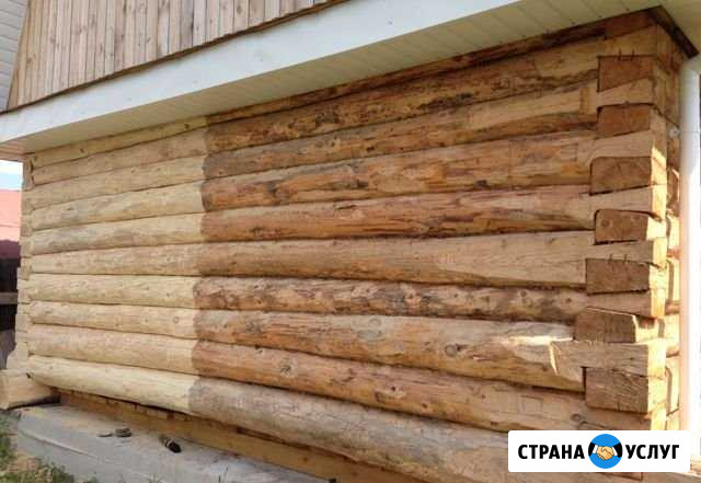 Шлифовка, конопатка, покраска срубов Зеленодольск - изображение 1