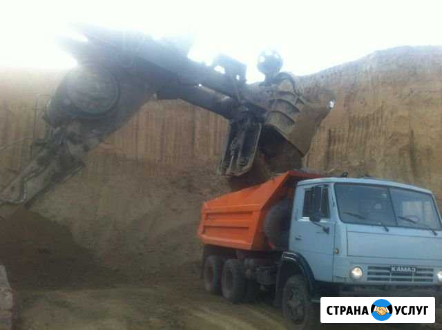 Камаз самосвал 13т 9 кубов,услуги Новосибирск - изображение 1