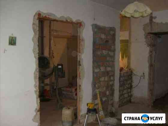 Демонтаж стен, перегородок, полов Томск