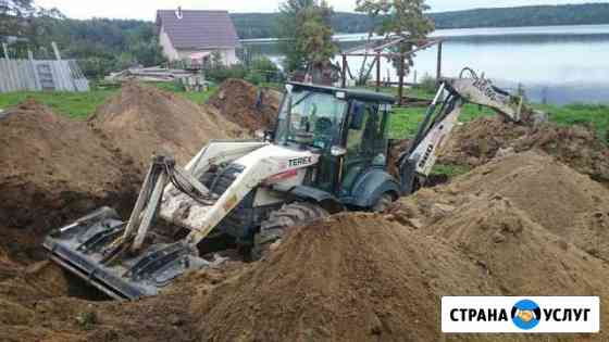 Экскаватор-погрузчик + самосвалы пряжинский Район Пряжа