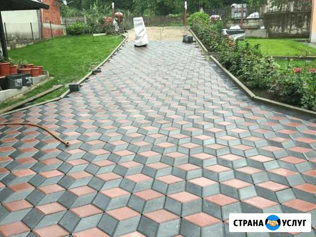 Выполним укладку тротуарной плитки, брусчатки Таганрог - изображение 1