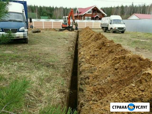 Землекопы. Земляные работы.Миниэкскаватор.Вода Рязань - изображение 1