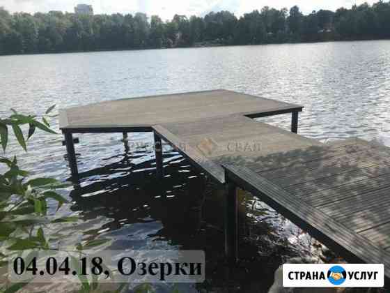 Мостки, причалы, пирсы на винтовых сваях Санкт-Петербург