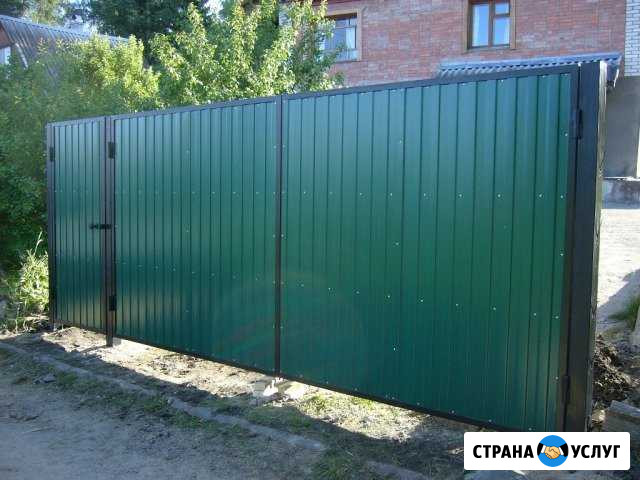 Уличные ворота распашные, откатные, гаражные Абакан - изображение 1