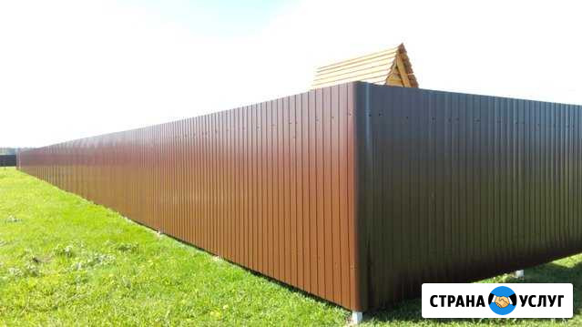 Любые заборы, ворота, калитки, акустические экраны Иркутск - изображение 1