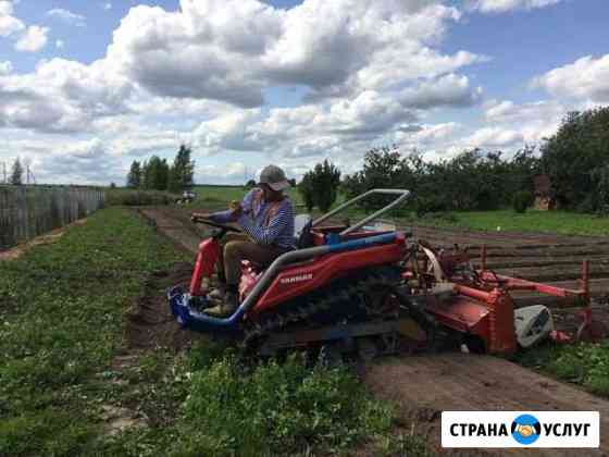 Вспашка целины, выравнивание поверхности почвы Богородск