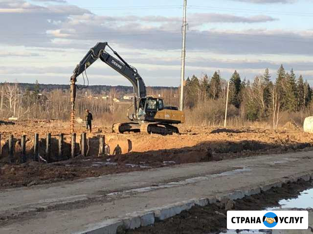 Шпунтовое ограждение котлована, бурение погружение Москва - изображение 1