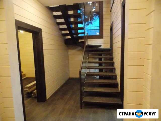 Лестница на металлическом каркасе на заказ Одинцово - изображение 1