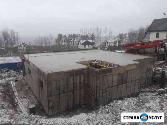 Гараж, баня, дом из газобетона, бетонные работы Тосно