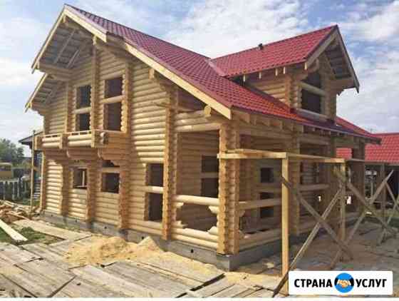 Строительство домов,бань из Оцилиндрованного бревн Ковров