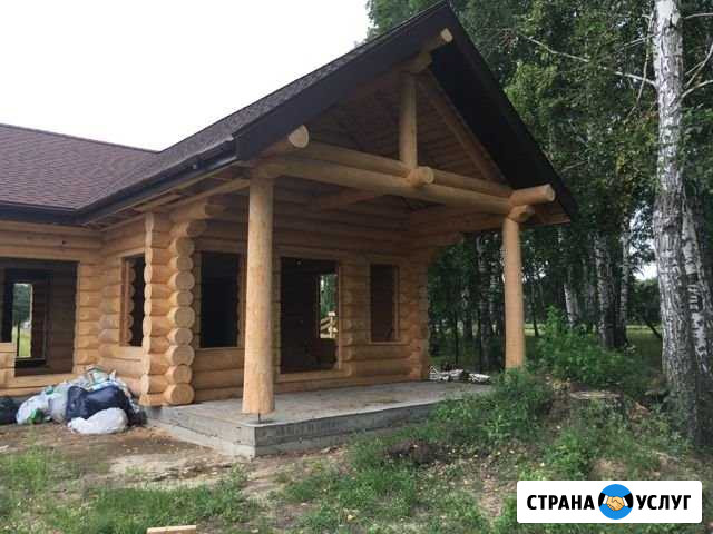 Строительство домов бань ручная рубка под ключь Тюмень - изображение 1