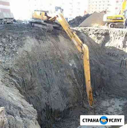 Аренда длиннорукого экскаватора стрела 16-22 метра Санкт-Петербург