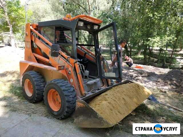 Аренда услуги бобкета, катка мини погрузчика типа Симферополь - изображение 1