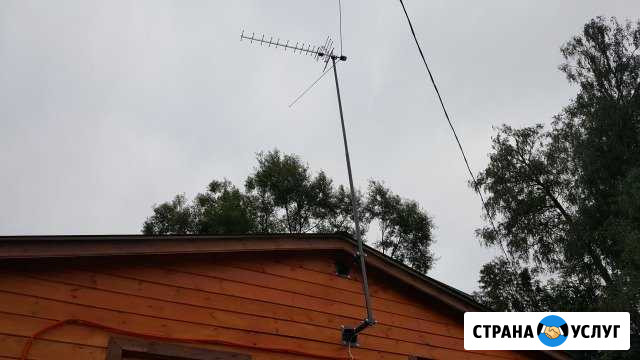 Установка антенн для цифрового тв на даче Москва - изображение 1