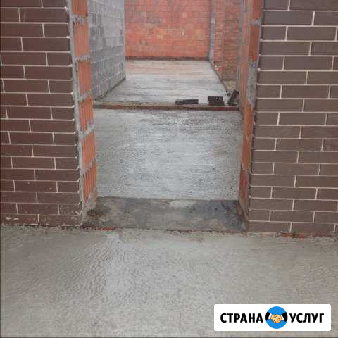 Стяжка пола черновая и чистовая полусухая отмостка Белгород - изображение 1