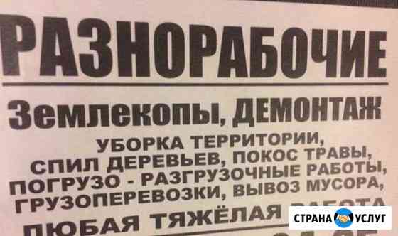 Землекопы,спил деревьев,уборка территории,вывоз му Волгодонск