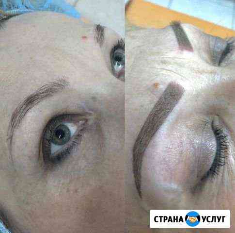Пудровое напыление бровей Москва