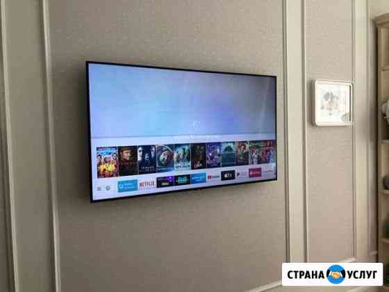 Подвес телевизора на стену и потолок Санкт-Петербург