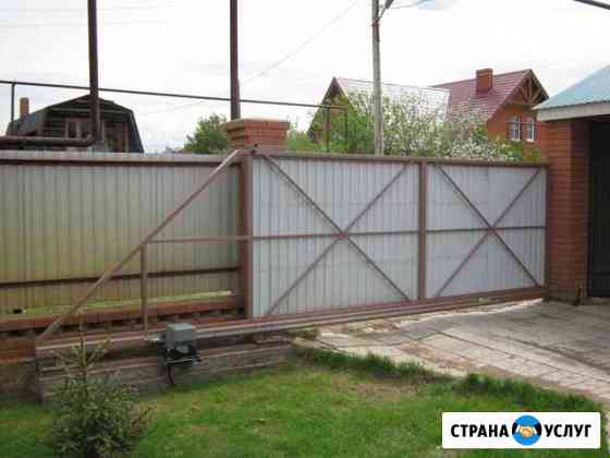 Откатные ворота подключ Красноярск