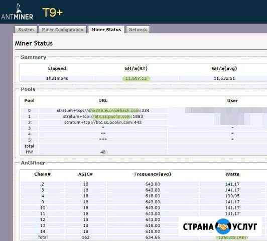 Antminer прошивка, настройка, удаление вирусов Пятигорск