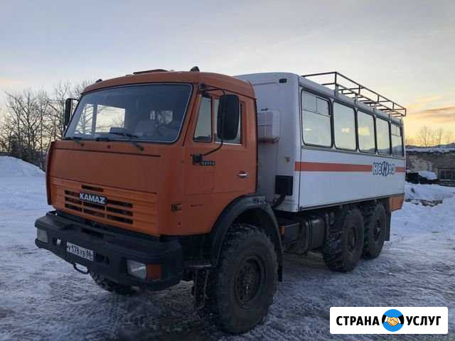 Аренда услуги вахтового автобуса камаз 24 места Анадырь - изображение 1