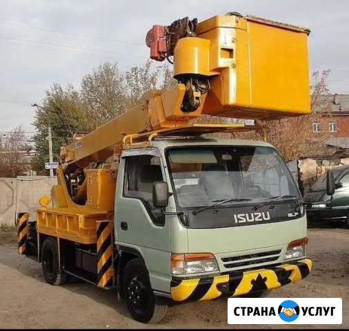 Услуги и аренда автовышки 12-28 метров с ростехнад Красноярск - изображение 1