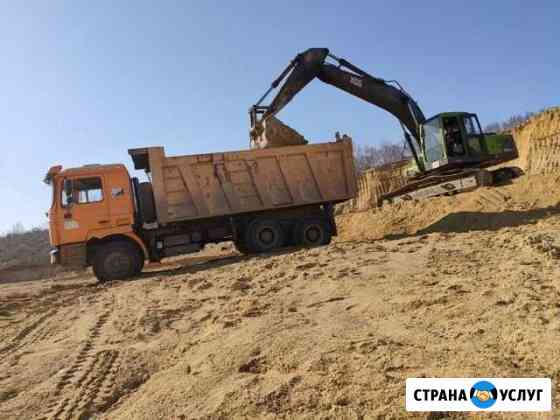 Услуги самосвала, пгс, Щебень, Грунт, Песок, Грави Благовещенск