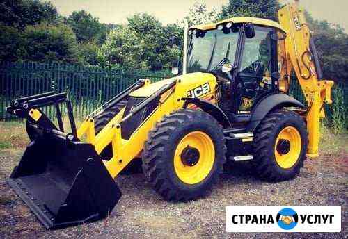 Экскаватор погрузчик JCB-490a. Аренда трактора Ижевск