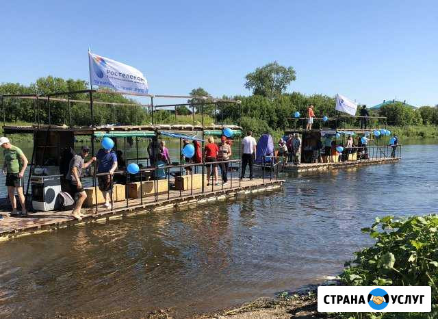 Аренда плота для сплава по реке - мотор, баня, др Красноуфимск - изображение 1