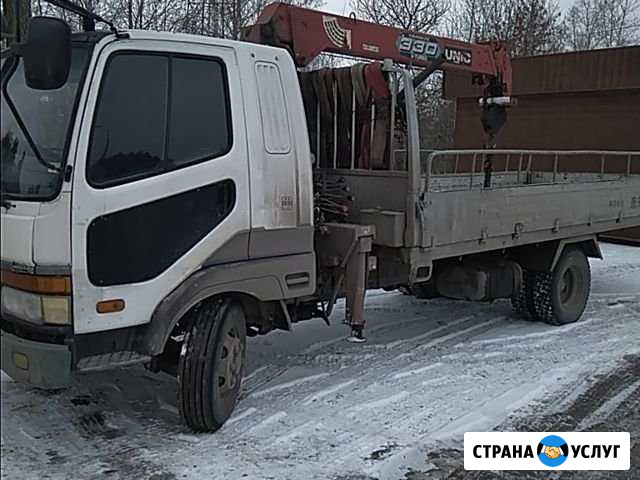 Кран борт эвакуатор грузоперевозки Ангарск - изображение 1