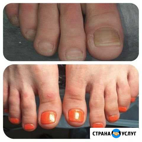 Маникюр+гель-лак наращивание ногтей и педикюр) Вырица - изображение 1