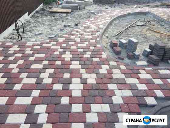 Укладка брусчатки, тротуарной плитки Самара