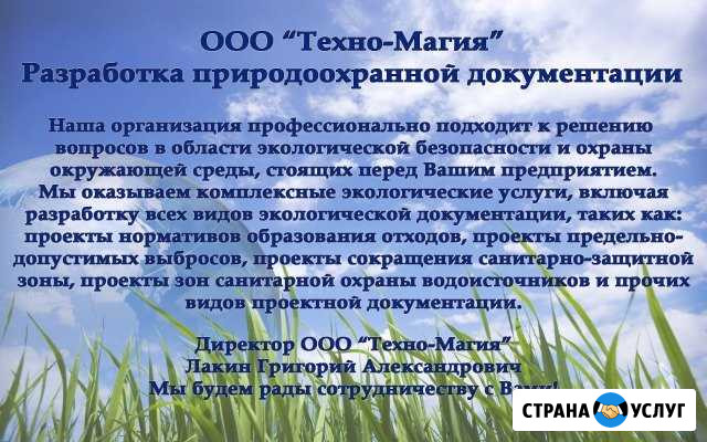 Разработка природоохранной документации Муром - изображение 1