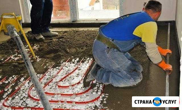 Механизированная стяжка на теплый пол за 1 день Тимашевск - изображение 1