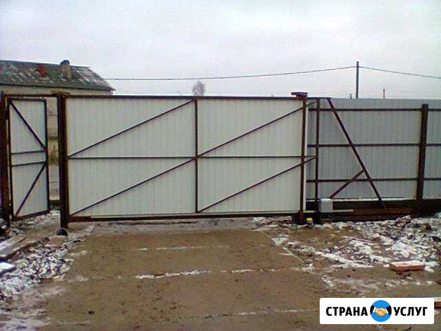 Откатные и распашные ворота, навесы, террасы и пр Великий Новгород - изображение 1