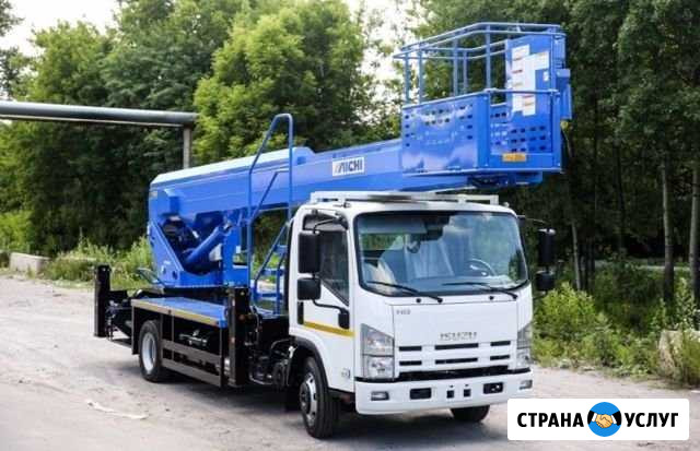 Услуги автовышки 10-28 метров С Ростехнадзором Красноярск - изображение 1