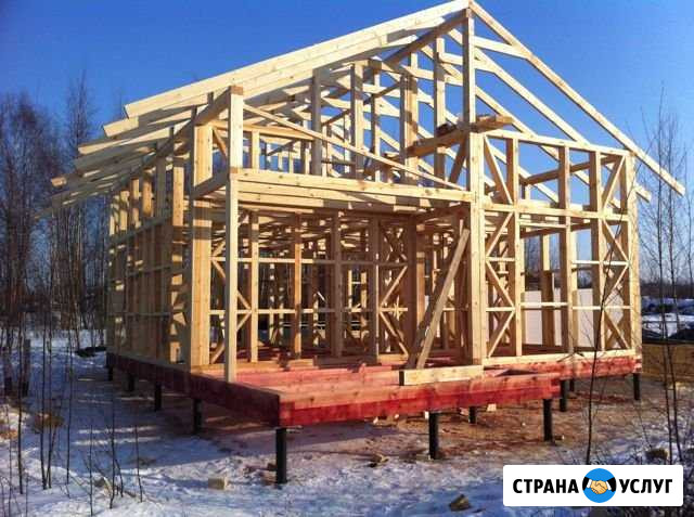 Строительство каркасных конструкций дома дачи туал Тула - изображение 1