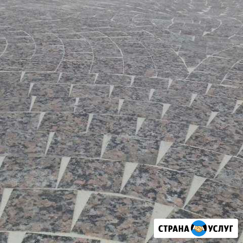 Укладка гранитной брусчатки. Газоны Москва - изображение 1