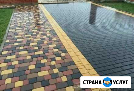 Виброукладка тротуарной плитки Яблоновский - изображение 1